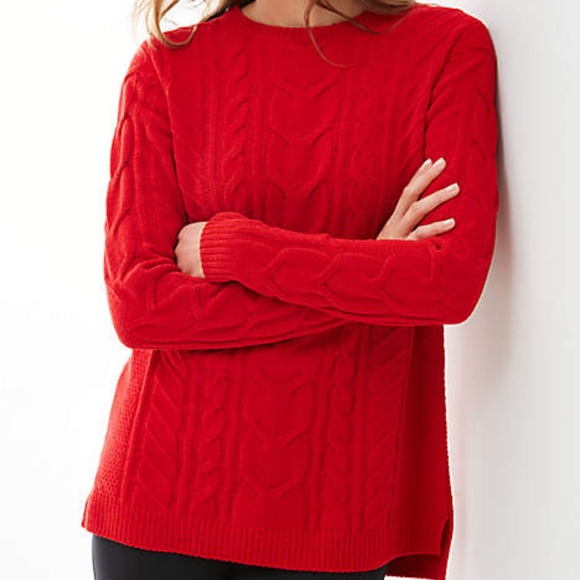 J. Jill Sweaters - NWT J. JILL | Ultrasoft Chenille Red Sweater 2XL